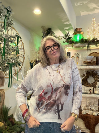 The Real Reindeer Cozy Sweater - Boutique Bella BellaSweater