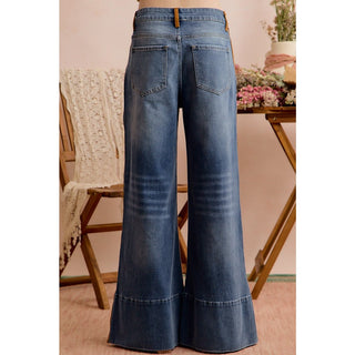 The Retro Revival Wide-Leg Jeans - Boutique Bella BellaJeans