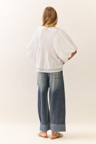 The Sailors Barrel Jeans - Boutique Bella Bellajeans