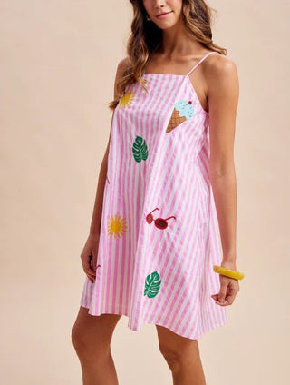 The Summer Muse Mini Dress - Boutique Bella BellaDress