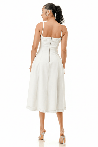 The Weekend Belle Dress - White - Boutique Bella BellaDress