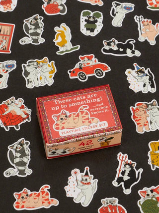 These Cats Are Up To Something! Sticker Set - Boutique Bella BellaStickers