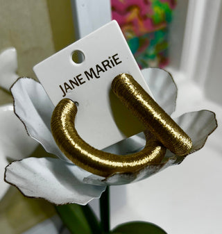 Threaded Hoop Earrings - Boutique Bella BellaHoop earrings