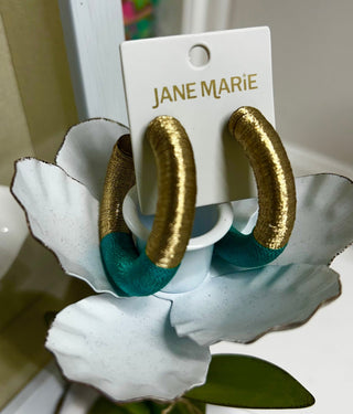 Threaded Hoop Earrings - Boutique Bella BellaHoop earrings