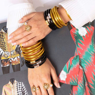 Three Kings All Weather Bangles® (AWB®) - Black - Boutique Bella BellaBangles
