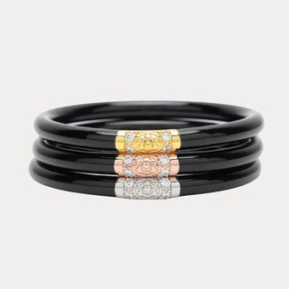 Three Kings All Weather Bangles® (AWB®) - Black - Boutique Bella BellaBangles