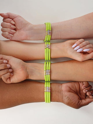 Three Kings All Weather Bangles® (AWB®) - Wasabi - Boutique Bella BellaBangles
