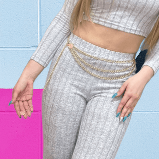 Three layer chain belt, last call - Boutique Bella BellaBelts