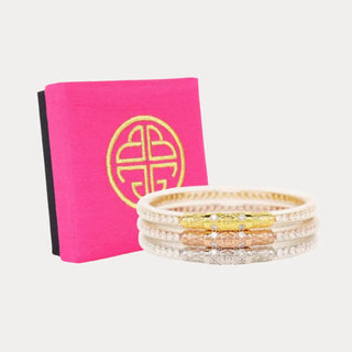 Three Queens All Weather Bangles® (AWB®) - Clear Crystal - Boutique Bella BellaBangles
