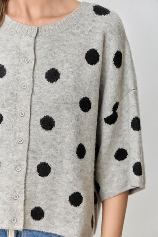 City Chic Polka Dot Cardigan