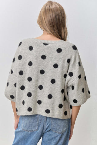 City Chic Polka Dot Cardigan
