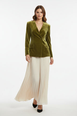 Botanical Luxe Velvet Blazer