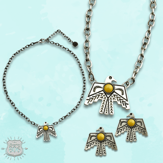 Thunderbird necklace set, last call - Boutique Bella BellaJewelry Set