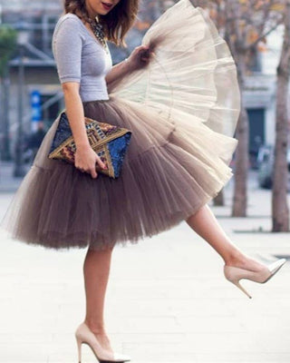 Tiered Tulle Tutu Mini Skirt - Boutique Bella BellaSkirt