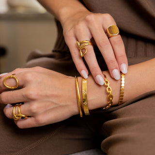 Tiger Eye Statement Ring - Boutique Bella BellaRing