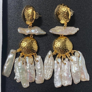 Tillie Pearl Statement Earrings - Boutique Bella Bella