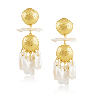 Tillie Pearl Statement Earrings - Boutique Bella Bella