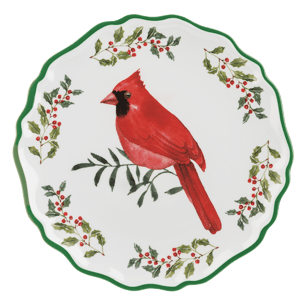 Timeless Cardinal Christmas Plate - Boutique Bella BellaPlate