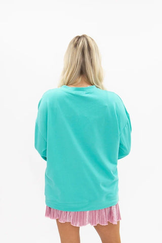 Tinsel & Turquoise Sweatshirt - Boutique Bella BellaChristmas Apparel