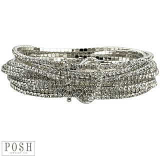 Tiny rhinestone stretch bracelet set - LC - Boutique Bella BellaBracelets