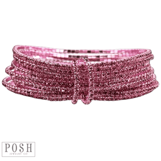 Tiny rhinestone stretch bracelet set - LC - Boutique Bella BellaBracelets