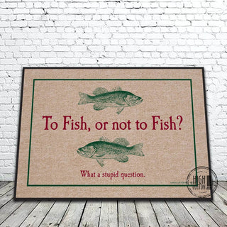 To Fish Or To Not Fish Door Mat - Boutique Bella Belladoor mat