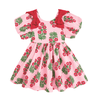 Toddler Christmas Mistletoe & Bows Dress - Boutique Bella BellaChristmas Apparel