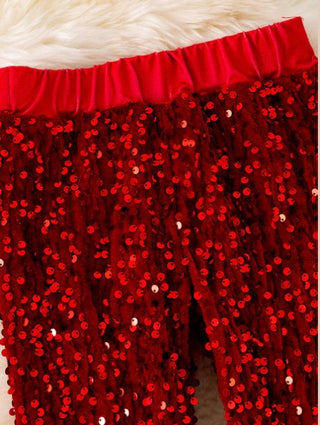 Toddler Red Sequins Bell Bottoms - Boutique Bella BellaKids Clothing