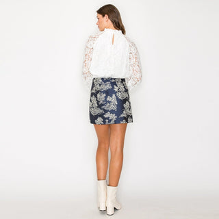 Toile De Mini Skirt - Boutique Bella Bellaskirt