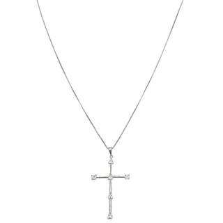 Tom'e Cz Cross Necklace