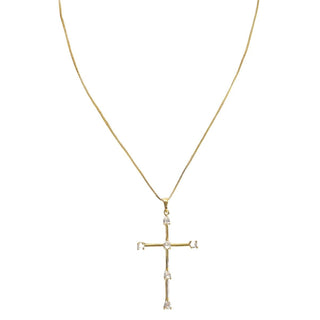 Tom'e Cz Cross Necklace - Boutique Bella BellaNecklaces