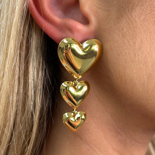 Tori Heart Drop Earring - Boutique Bella BellaEarring