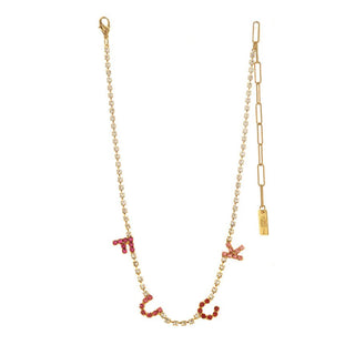 Tova F.U.C.K Necklace in Pink - Boutique Bella Bellanecklace