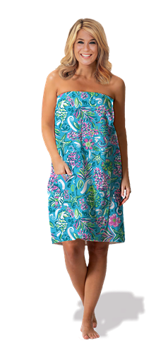 Towel Wrap - Pattern Sea Horses - Boutique Bella Bellatowel wrap