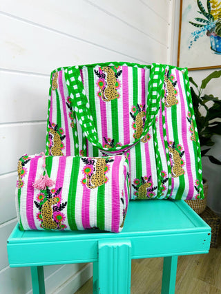 Travel Cosmetic Toiletry Bag Jaguars - Boutique Bella BellaToiletry Bag