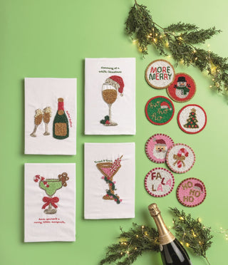 Tree Beaded Holiday Coaster Set - Boutique Bella BellaChristmas Decor