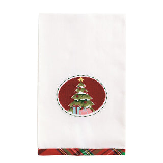 Tree Needlepoint Christmas Towel - Boutique Bella BellaChristmas Kitchen Towel