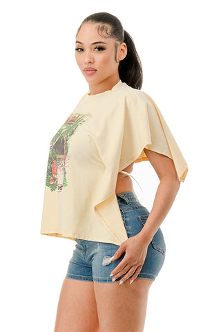 Tropic Twist Top - Boutique Bella BellaT-shirt
