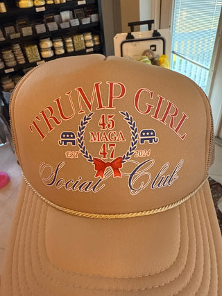 Trump Girl Social Club Khaki Hat - Boutique Bella BellaHat