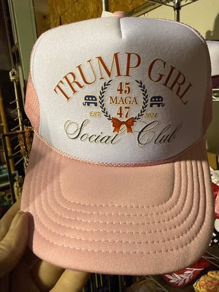 Trump Girl Social Club Pink Hat - Boutique Bella BellaHat