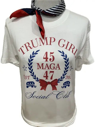 Trump Tee-Trump Girl Social Club - Boutique Bella BellaTops