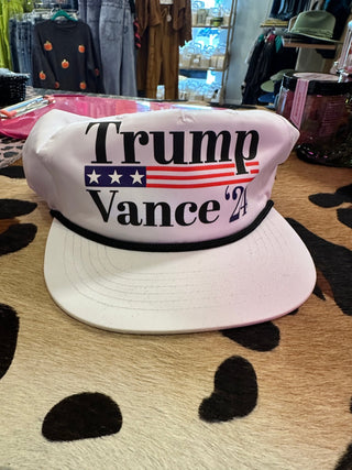 Trump Vance 24 White Hat - Boutique Bella Bella