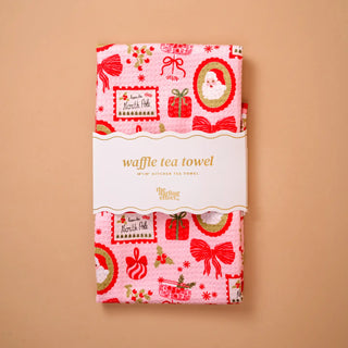 Mistletoe Magic Waffle Tea Towel