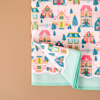 Sugarplum Lane Waffle Tea Towel
