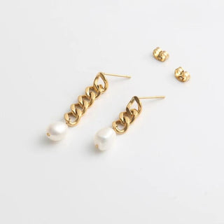 Tucker Pearl Drops - Boutique Bella BellaEarring