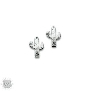 Turquoise and silver cactus earring set - Boutique Bella BellaJewelry Set
