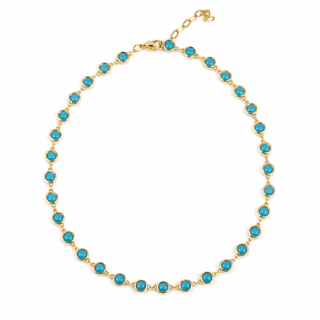 Turquoise Bezel Necklace - Boutique Bella BellaNecklaces