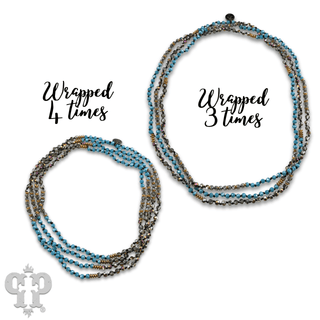 Turquoise blue bead necklace, last call - Boutique Bella BellaNecklaces