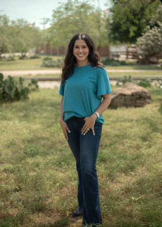 Turquoise Blue T-Shirt - Boutique Bella BellaT-Shirt