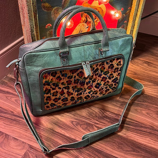 Turquoise & Cheetah Laptop Bag - Boutique Bella BellaLaptop Case